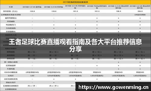 王者足球比赛直播观看指南及各大平台推荐信息分享