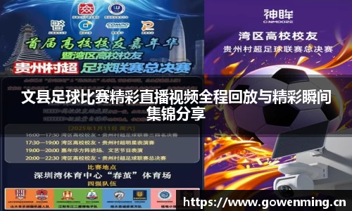 文县足球比赛精彩直播视频全程回放与精彩瞬间集锦分享
